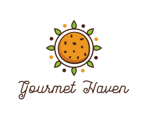 Vegan Sun Cookie logo design