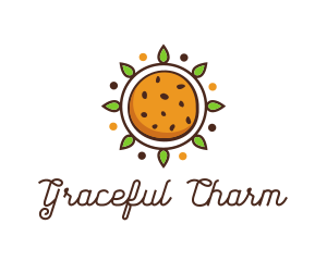 Vegan Sun Cookie logo design