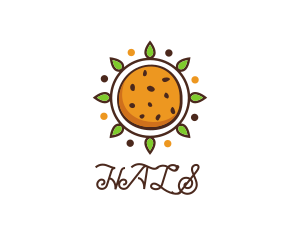 Vegan Sun Cookie logo design