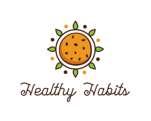 Vegan Sun Cookie logo design