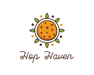 Vegan Sun Cookie logo design