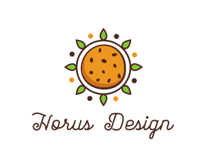 Vegan Sun Cookie logo design