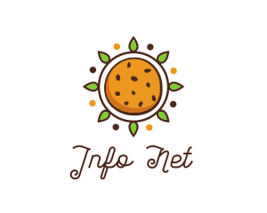 Vegan Sun Cookie logo design