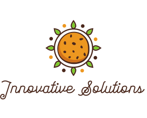 Vegan Sun Cookie logo design