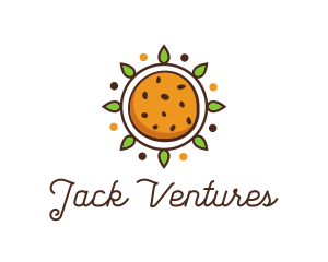 Vegan Sun Cookie logo design