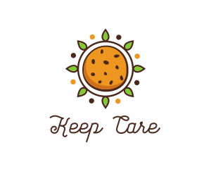 Vegan Sun Cookie logo design