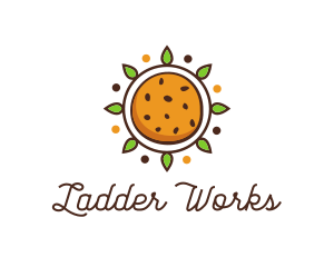 Vegan Sun Cookie logo design