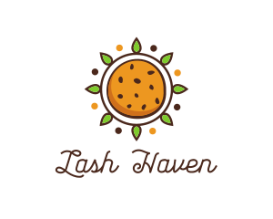 Vegan Sun Cookie logo design