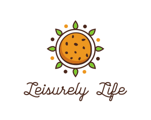 Vegan Sun Cookie logo design