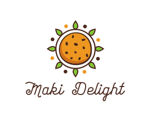 Vegan Sun Cookie logo design