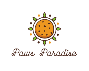 Vegan Sun Cookie logo design