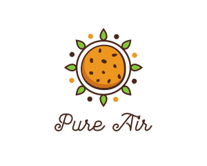 Vegan Sun Cookie logo design