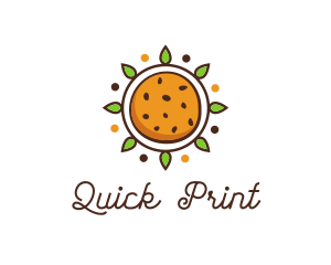 Vegan Sun Cookie logo design