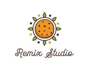 Vegan Sun Cookie logo design