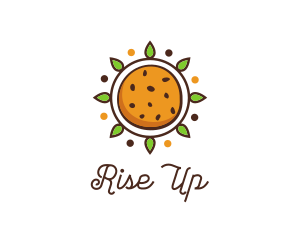 Vegan Sun Cookie logo design