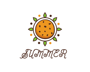 Vegan Sun Cookie logo design