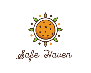 Vegan Sun Cookie logo design