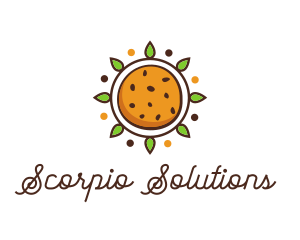 Vegan Sun Cookie logo design