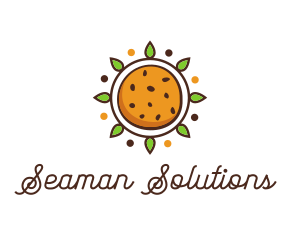 Vegan Sun Cookie logo design