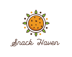 Snack Bar - Vegan Sun Cookie logo design