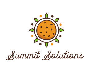 Vegan Sun Cookie logo design