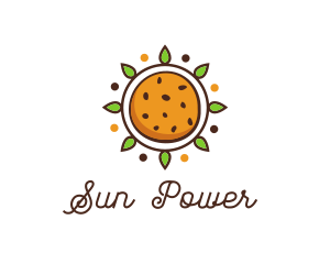 Vegan Sun Cookie logo design