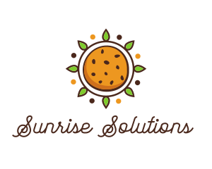 Sun - Vegan Sun Cookie logo design