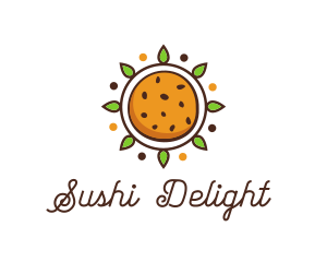 Vegan Sun Cookie logo design