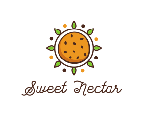 Vegan Sun Cookie logo design