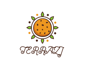 Vegan Sun Cookie logo design