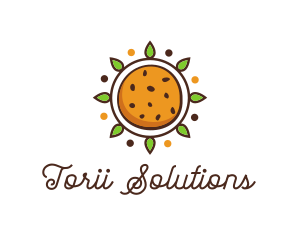 Vegan Sun Cookie logo design