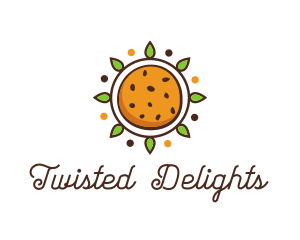 Vegan Sun Cookie logo design