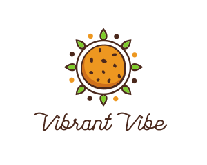 Vegan Sun Cookie logo design