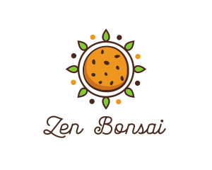 Vegan Sun Cookie logo design