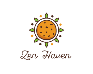 Vegan Sun Cookie logo design