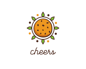 Vegan Sun Cookie logo design