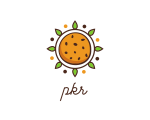 Vegan Sun Cookie logo design