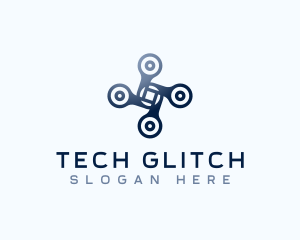 Tech Camera Drone logo design