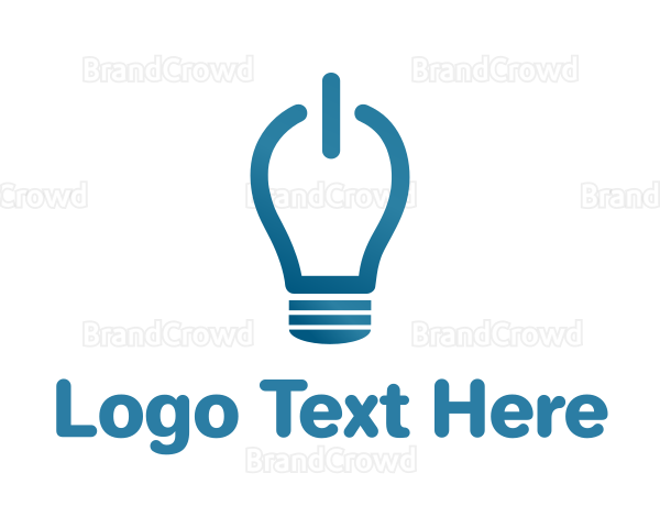 Idea On Light Bulb Logo