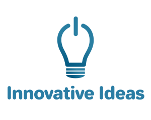 Idea On Light Bulb logo design