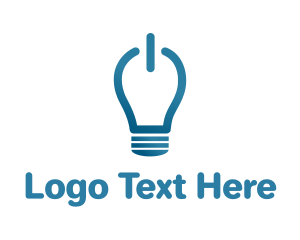 Idea On Light Bulb Logo