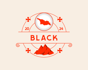 Sao Paulo - Georgia Map Mountain logo design