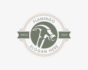 Fixtures - Hammer Handyman Badge logo design