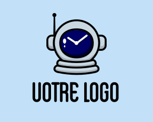 Astronaut Clock Timer Logo