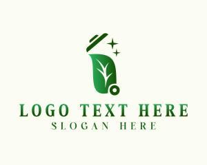 Recycling Bin - Garbage Trash Bin logo design