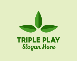 Three - Three Tea Leaves logo design