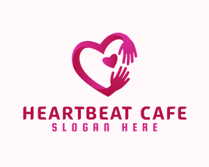 Heart - Hand Heart Foundation logo design