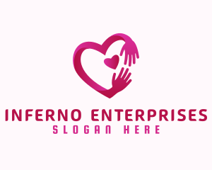 Hand Heart Foundation logo design