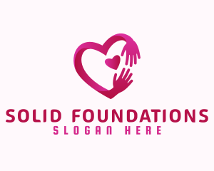 Hand Heart Foundation logo design