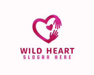 Hand Heart Foundation logo design